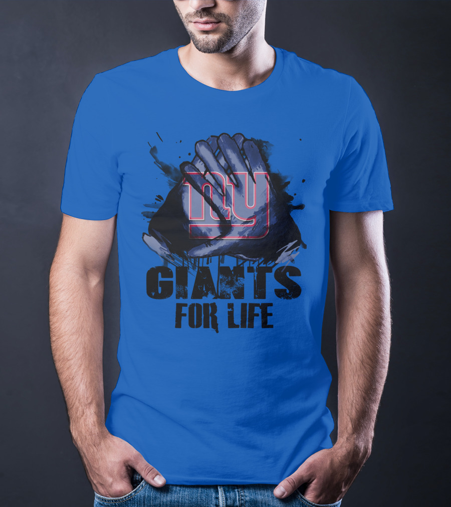 Newyork Giants For Life Ny Giants Fan Gear T-Shirt