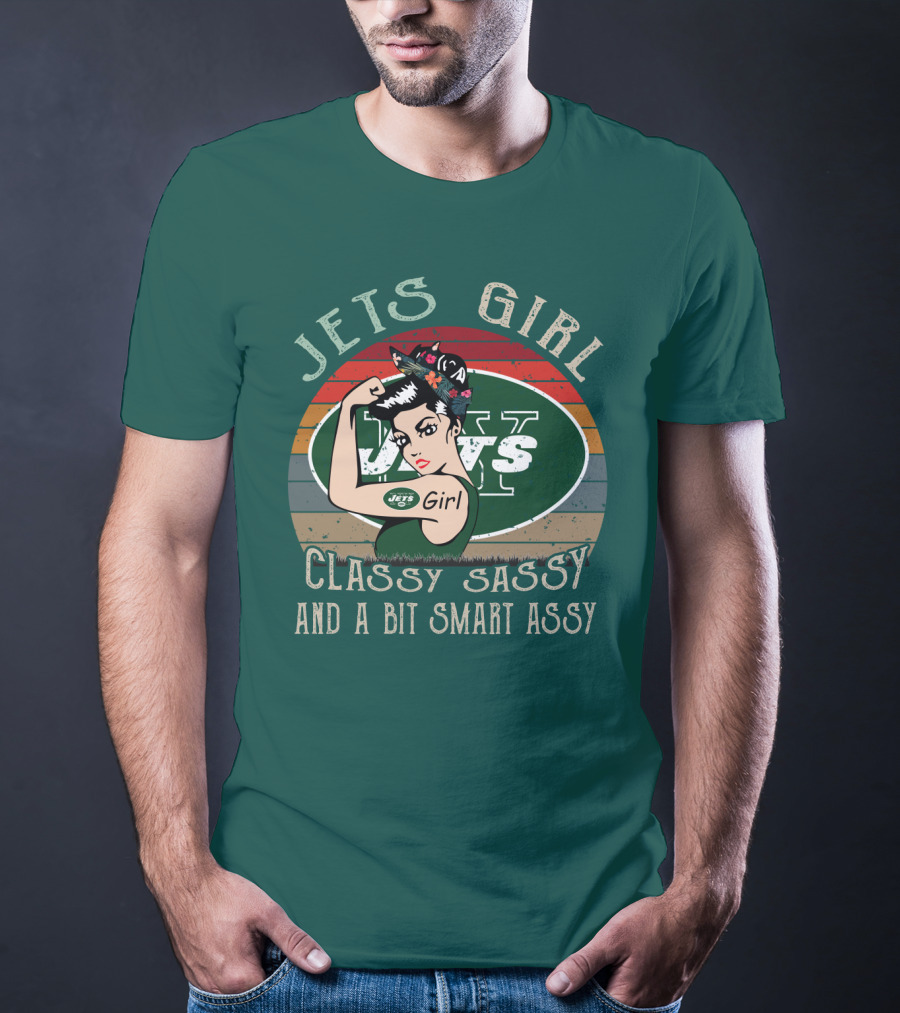 Jets Girl Classy Sassy And A Bit Smart Assy T-Shirt
