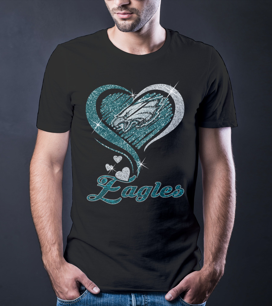 Philadelphia Eagles Heart T-Shirt