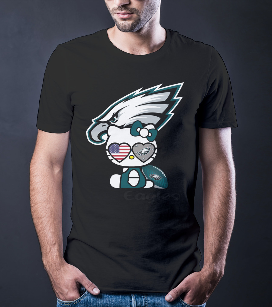 Hello Eagles Philadelphia Eagles Football Team Fan T-Shirt