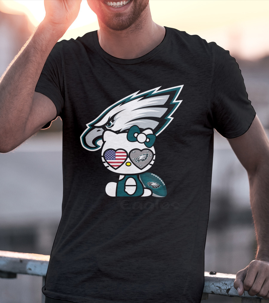 Hello Eagles Philadelphia Eagles Football Team Fan T-Shirt