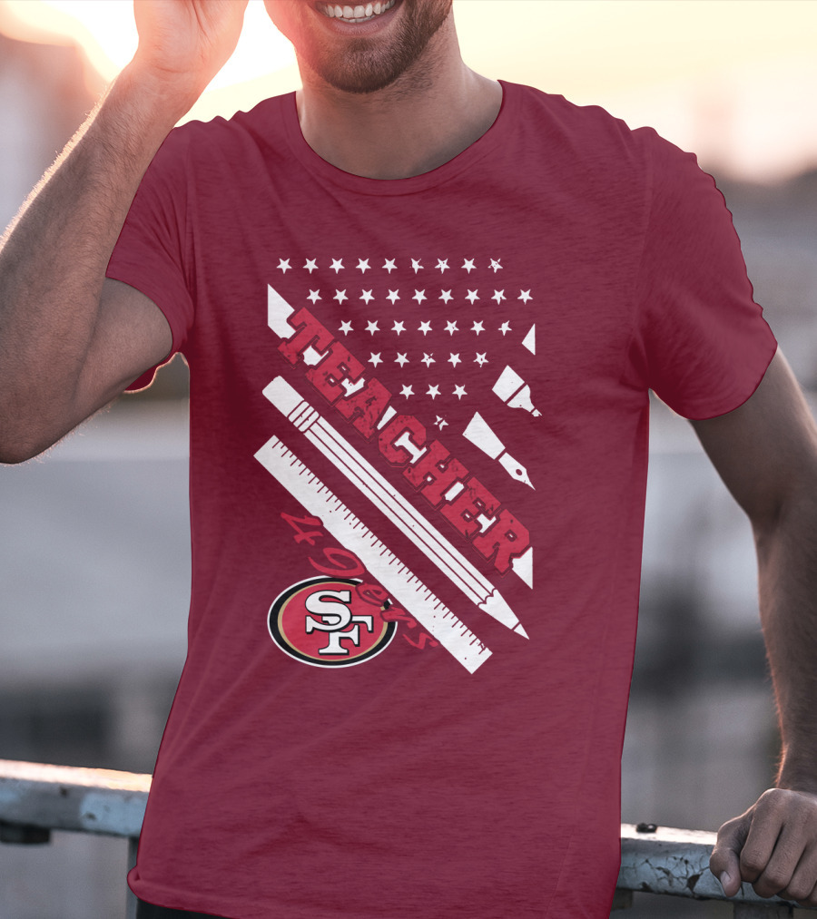 San Francisco 49ers Teacher Stars And Tools T-Shirt