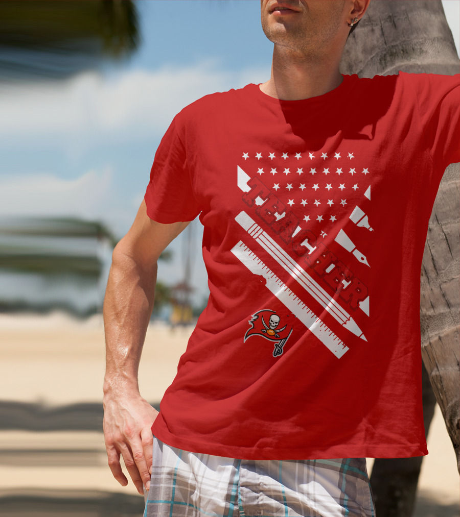 Teacher Tampa Bay Buccaneers Flag T-Shirt
