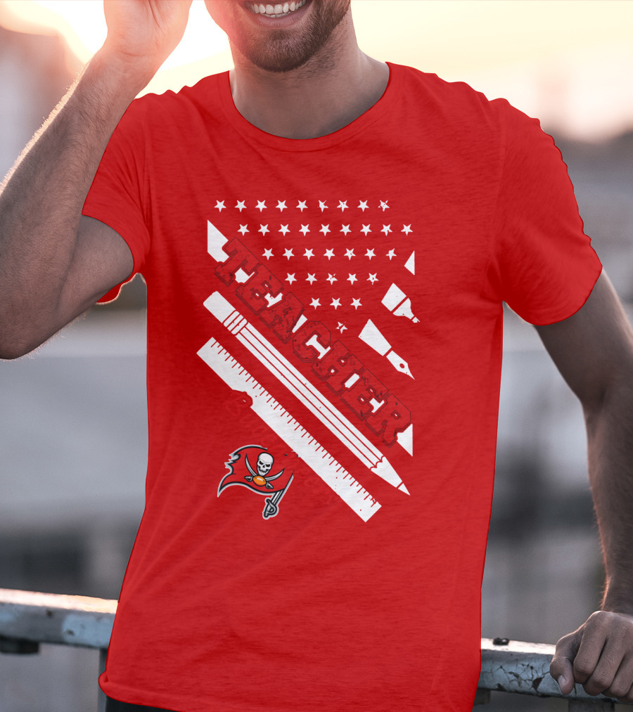 Teacher Tampa Bay Buccaneers Flag T-Shirt