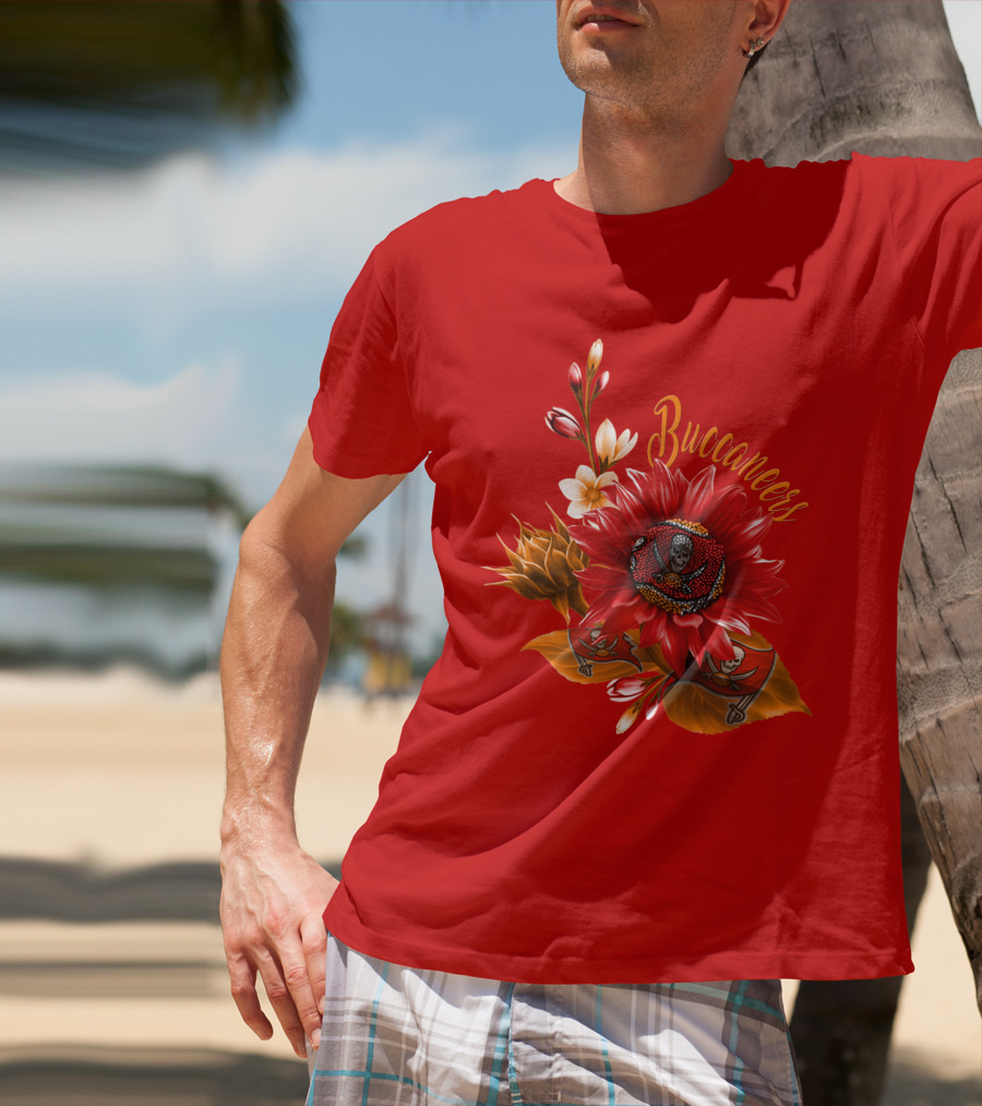 Buccaneers Floral Skull T-Shirt