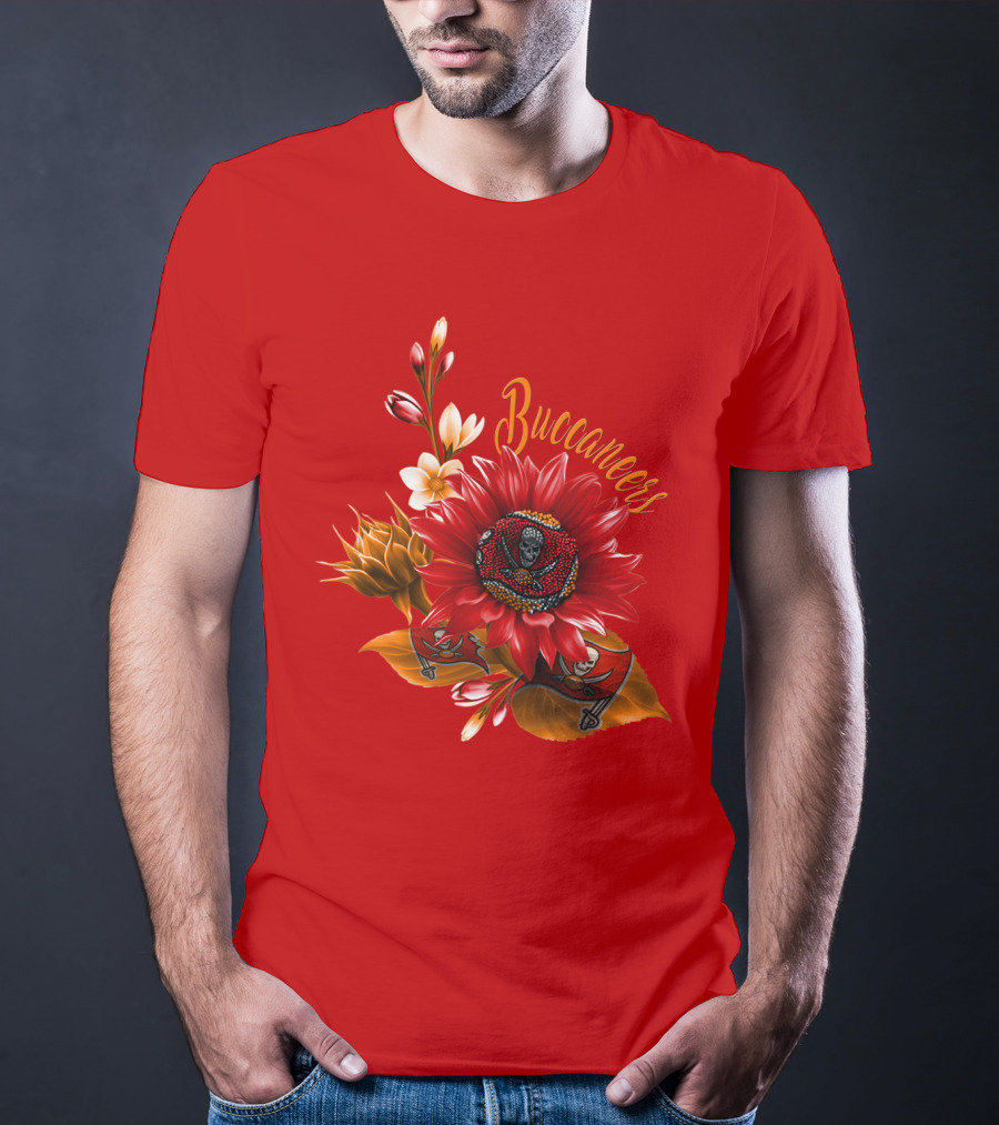 Buccaneers Floral Skull T-Shirt