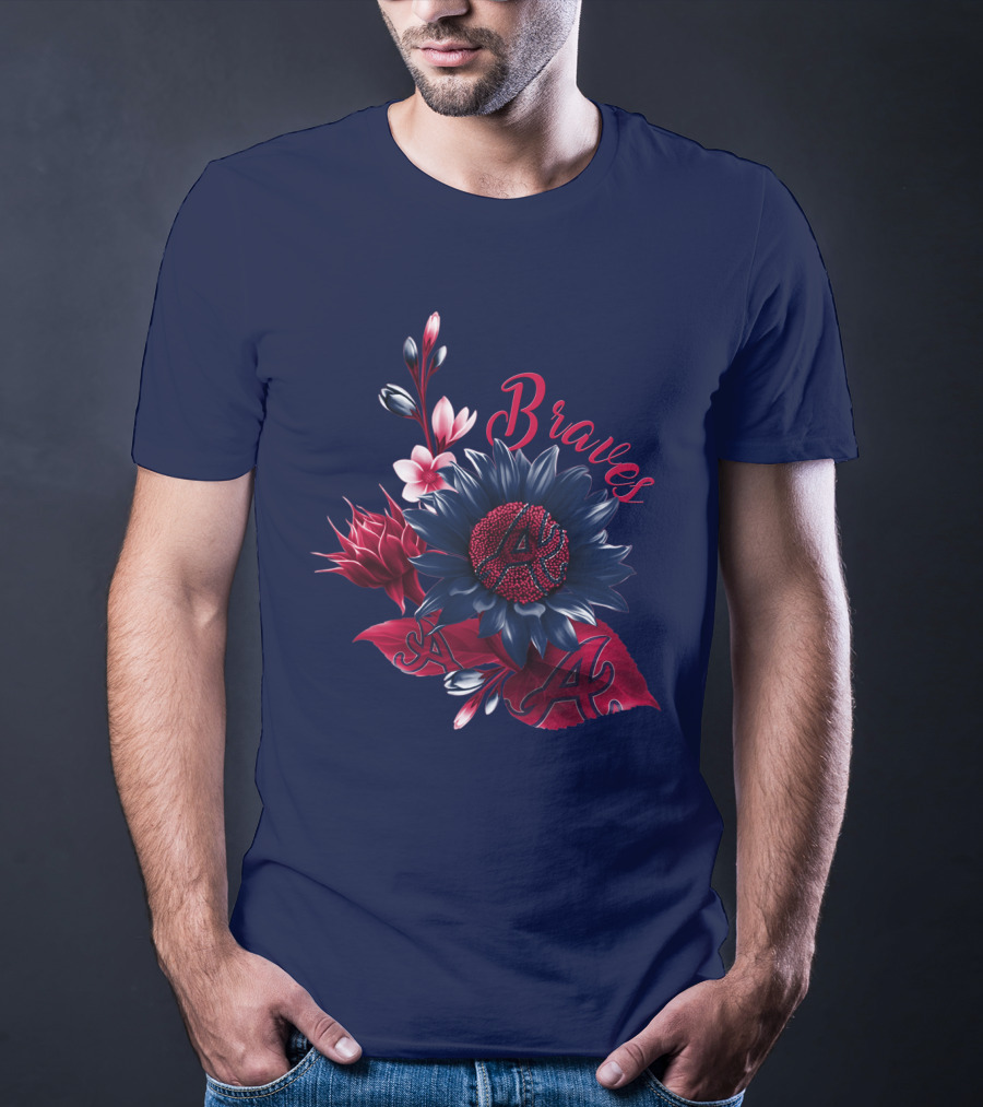 Atlanta Braves Floral A T-Shirt