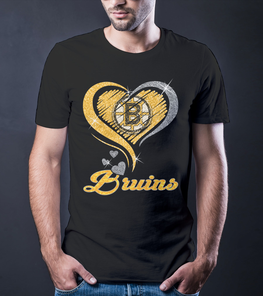 Boston Bruins Heart T-Shirt