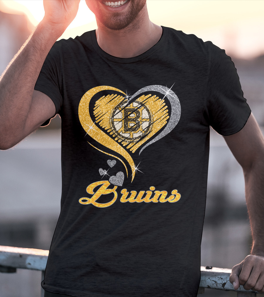 Boston Bruins Heart T-Shirt