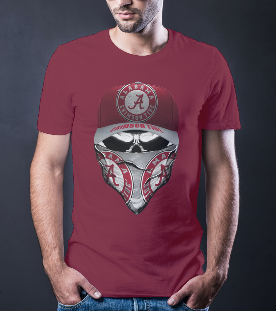 Alabama Crimson Tide A Logo Bandana Mask T-Shirt