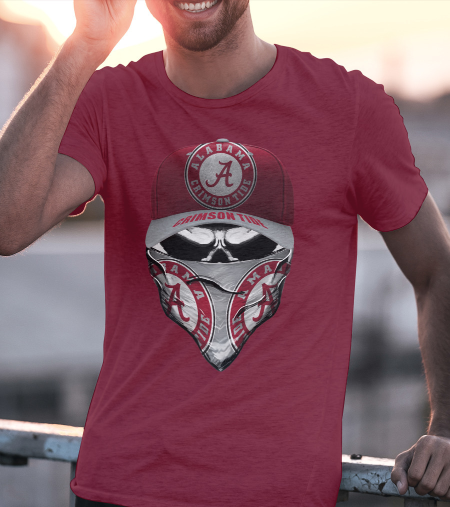 Alabama Crimson Tide A Logo Bandana Mask T-Shirt