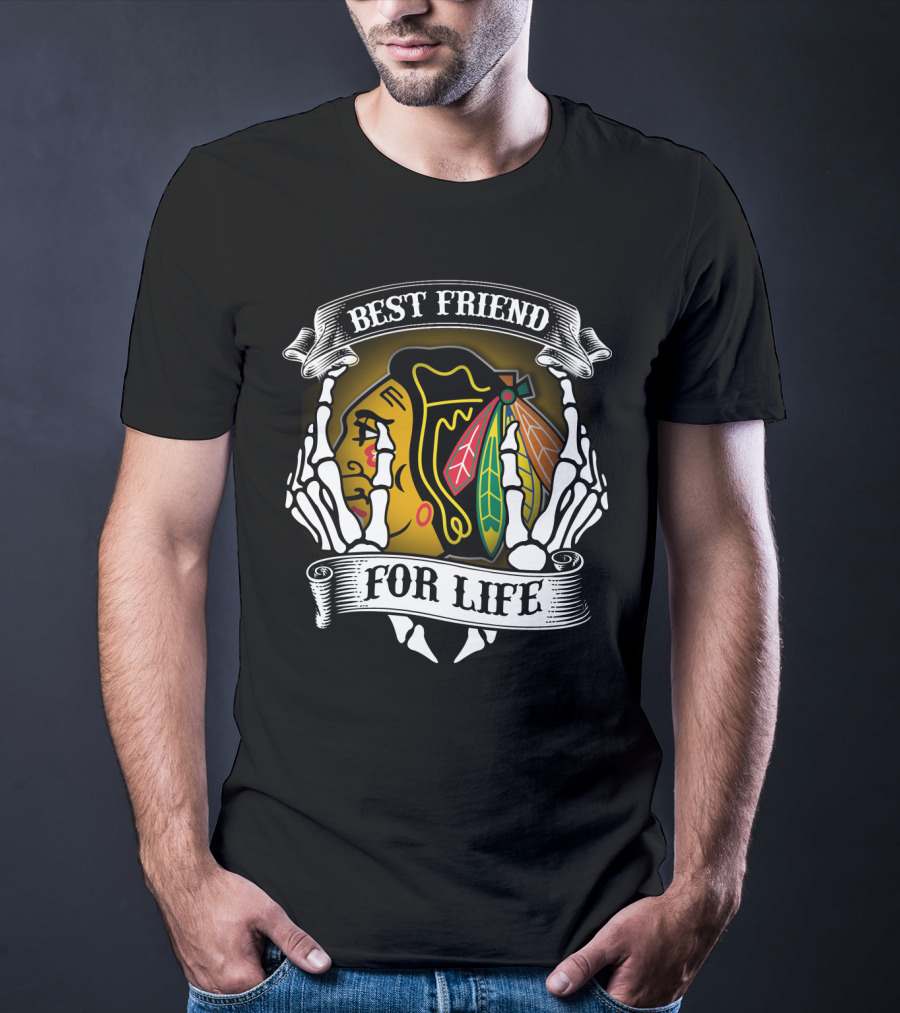 Chicago Blackhawks Best Friend For Life T-Shirt