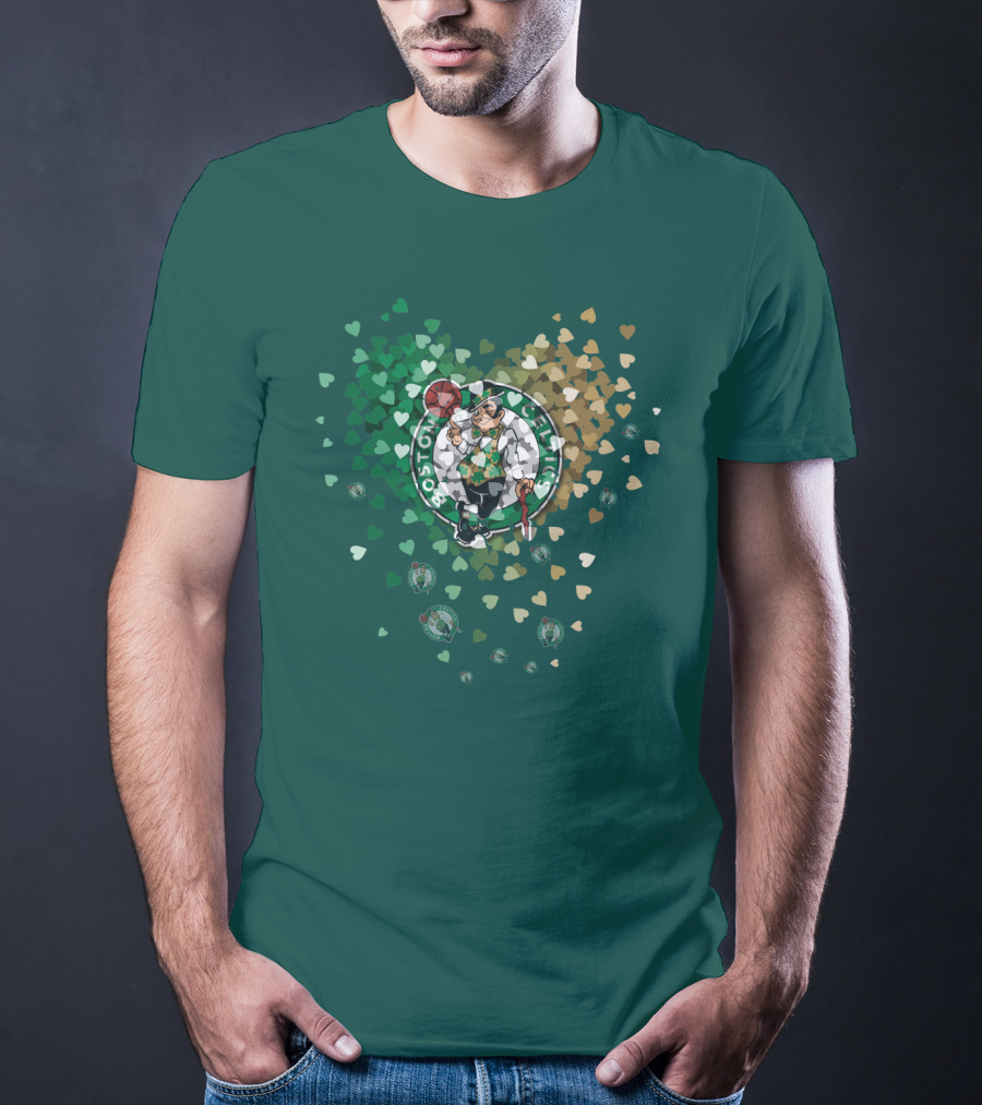 Boston Celtics Heart Logo Burst T-Shirt