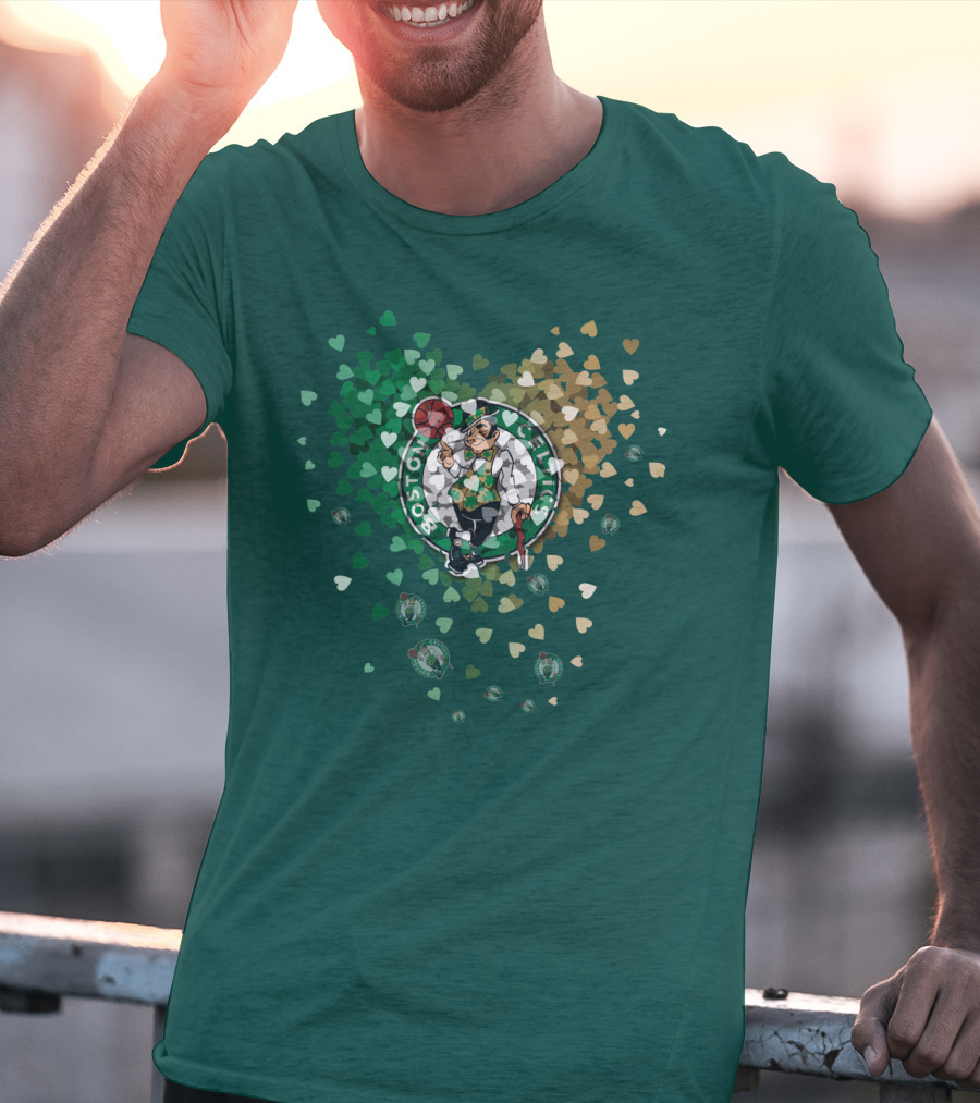 Boston Celtics Heart Logo Burst T-Shirt