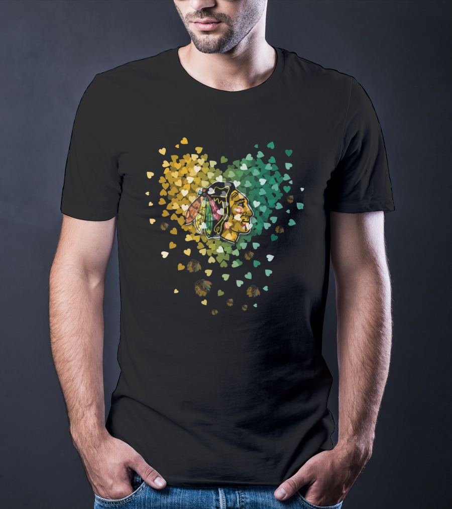 Chicago Blackhawks Hearts T-Shirt