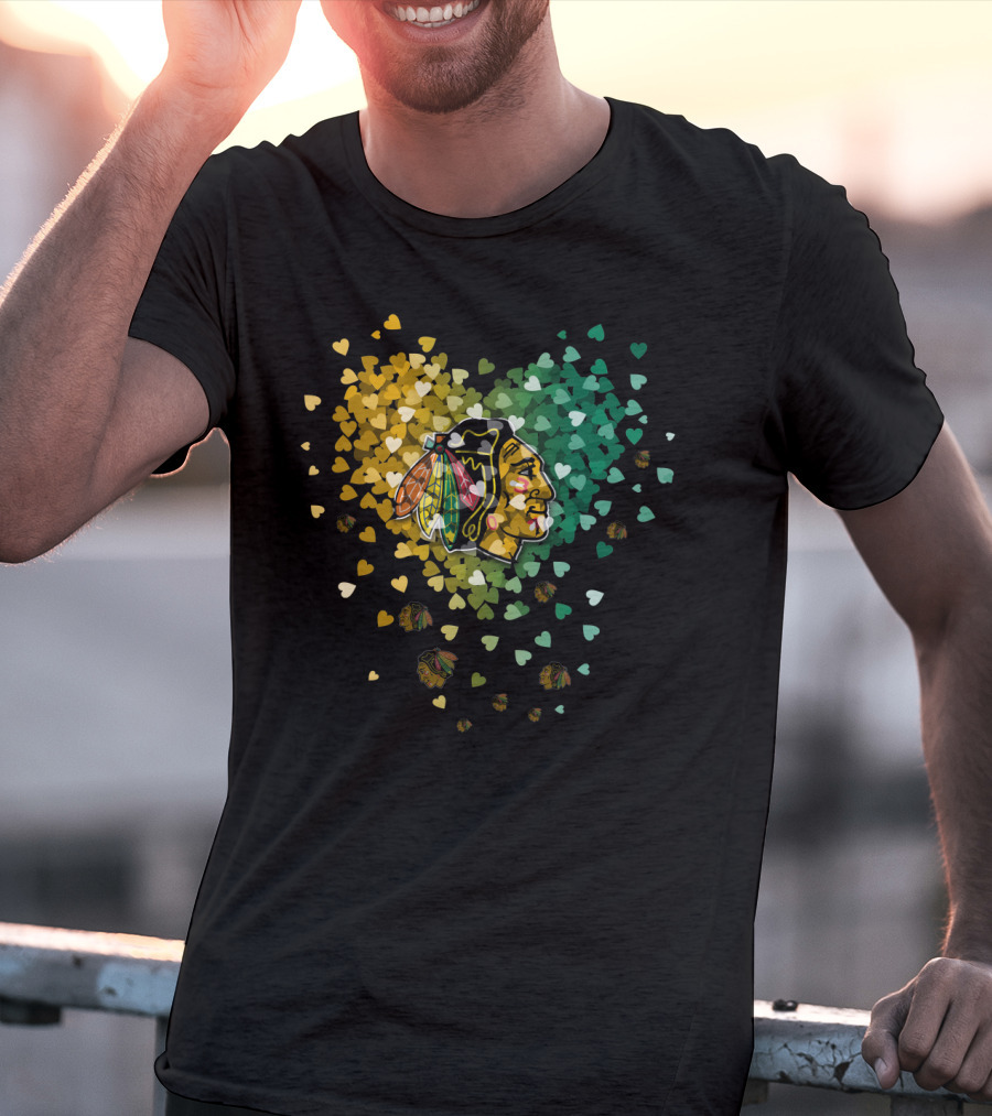 Chicago Blackhawks Hearts T-Shirt