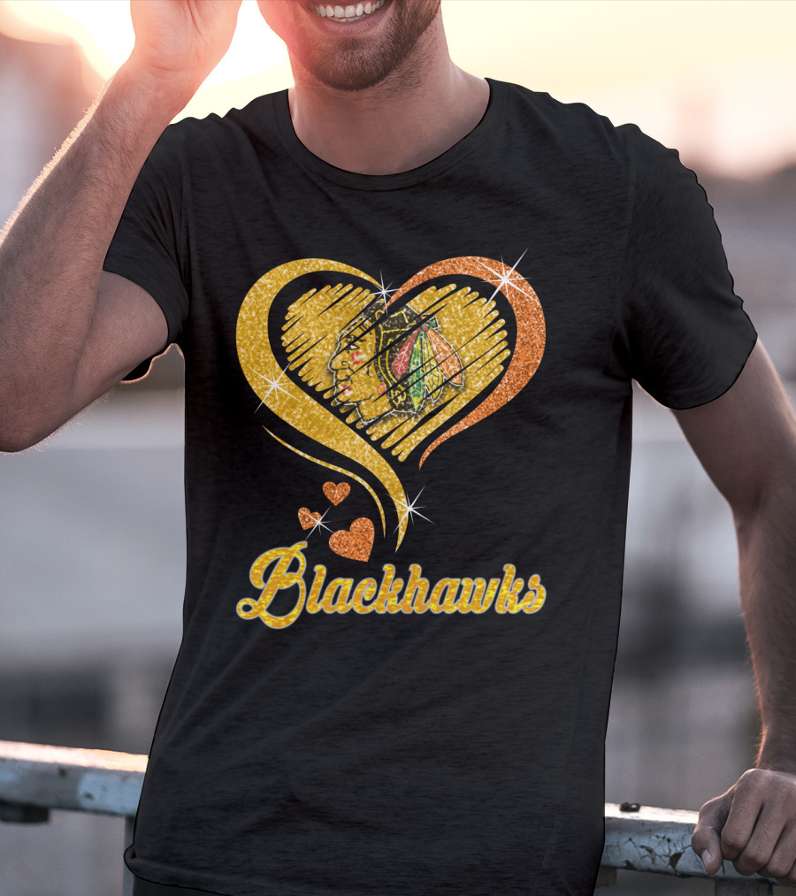 Blackhawks Heart T-Shirt