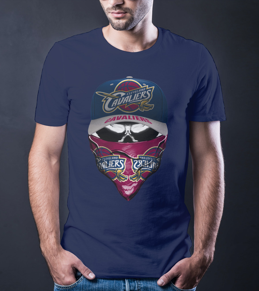 Cleveland Cavaliers Hat And Bandana Combo With Team Logos T-Shirt