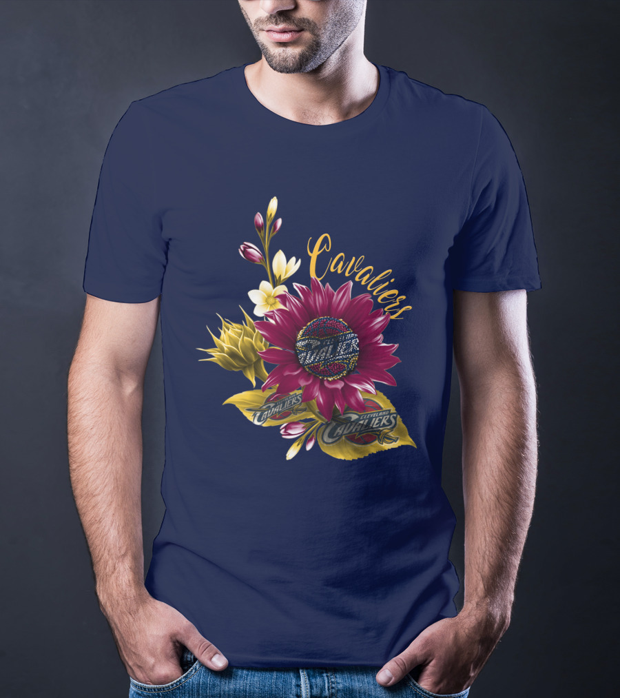Cleveland Cavaliers Floral Basketball T-Shirt