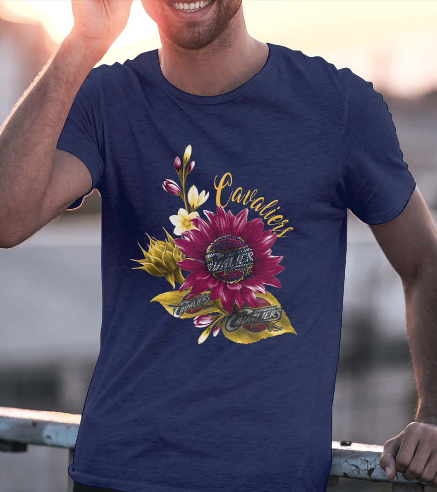 Cleveland Cavaliers Floral Basketball T-Shirt