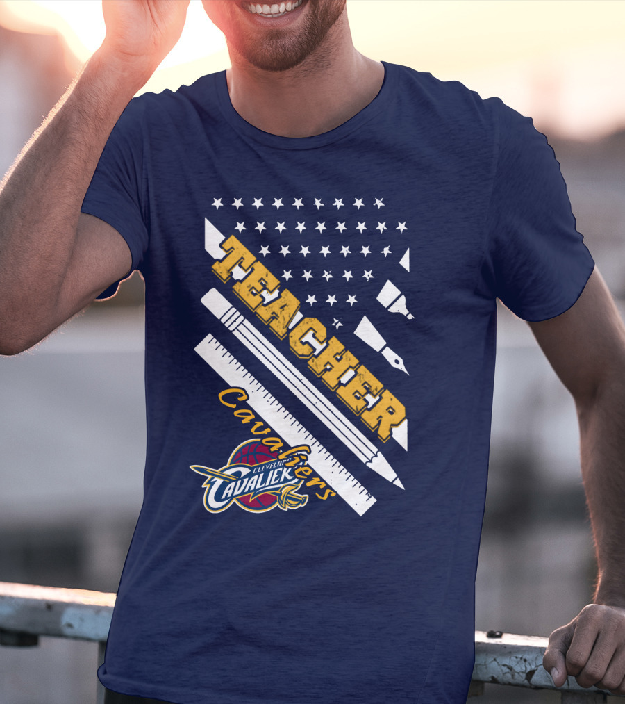 Cleveland Cavaliers Teacher Ruler Pen Stars T-Shirt