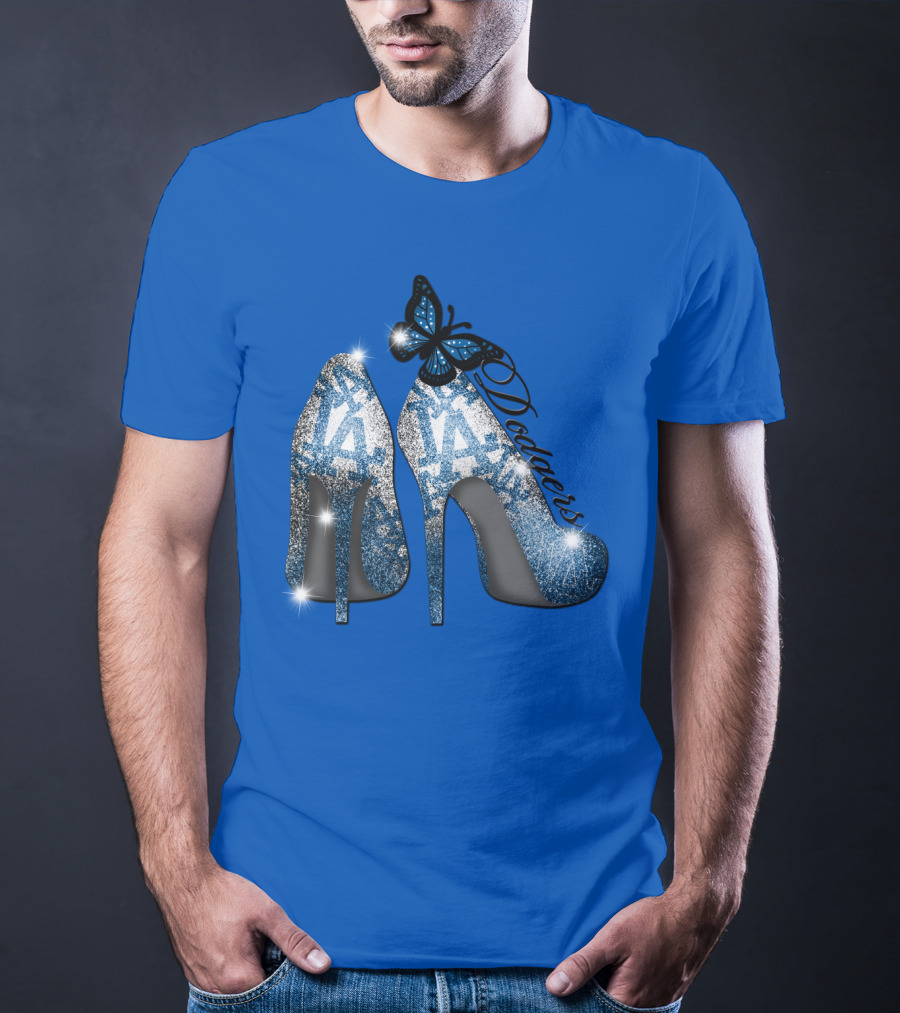 Los Angeles Dodgers La Heels Butterfly T-Shirt