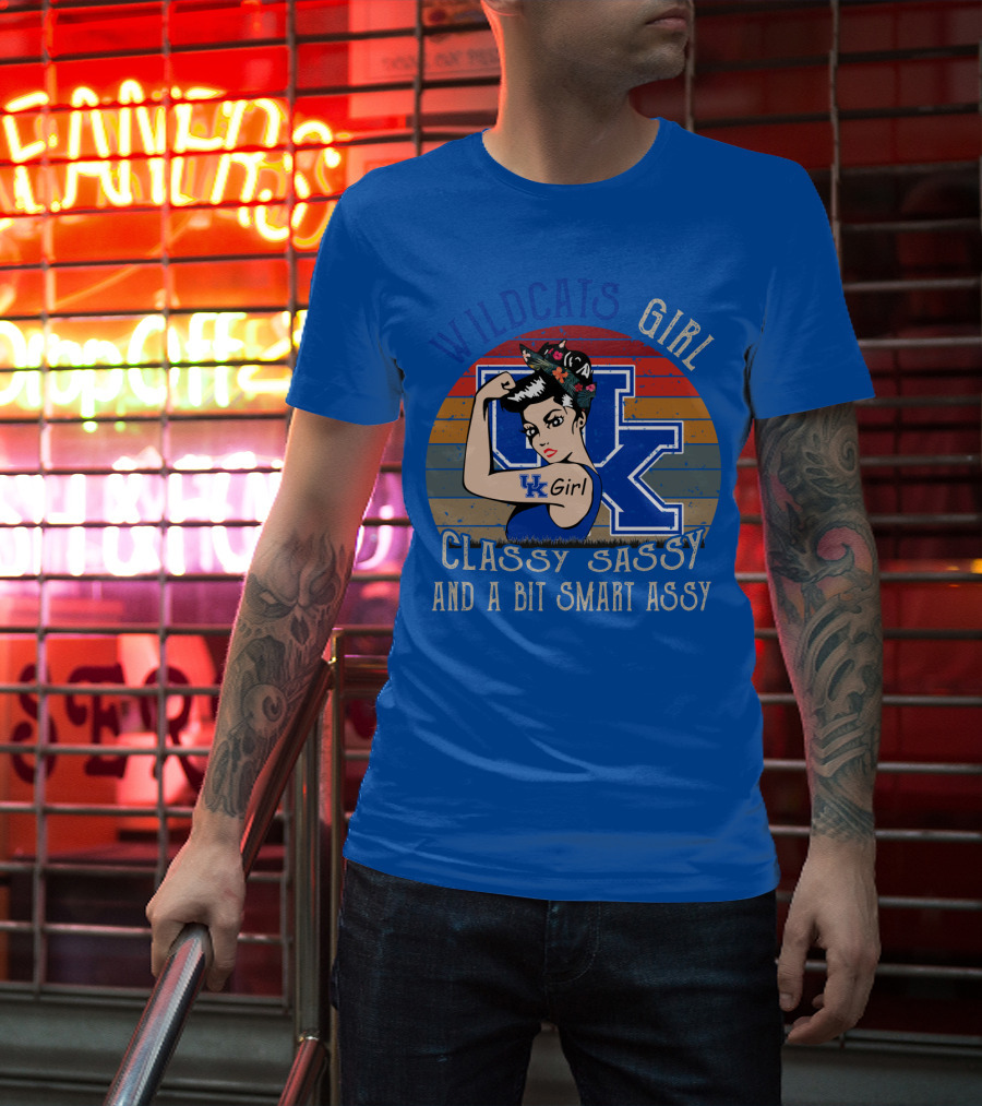 Wildcats Girl Classy Sassy And A Bit Smart Assy Uk Girl T-Shirt