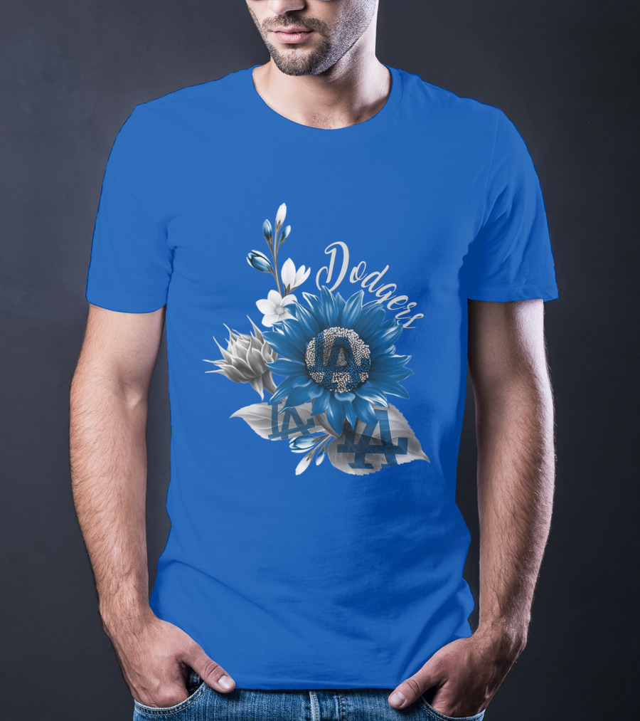 Los Angeles Dodgers Floral T-Shirt
