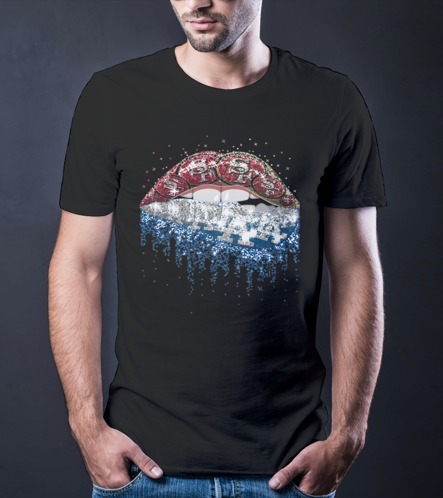 49ers Dodgers Dripping Bling T-Shirt