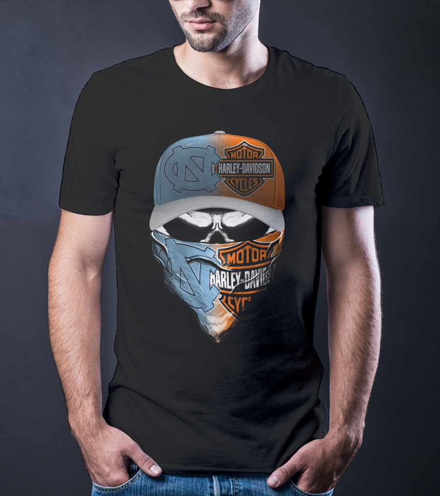North Carolina Tar Heels Harley Davidson Crossover T-Shirt