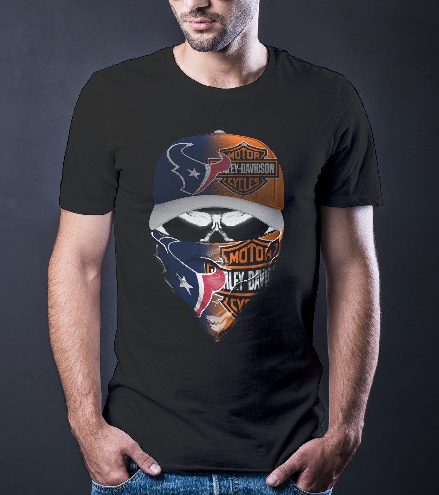 Houston Texans Harley Davidson Crossover Fan Gear T-Shirt