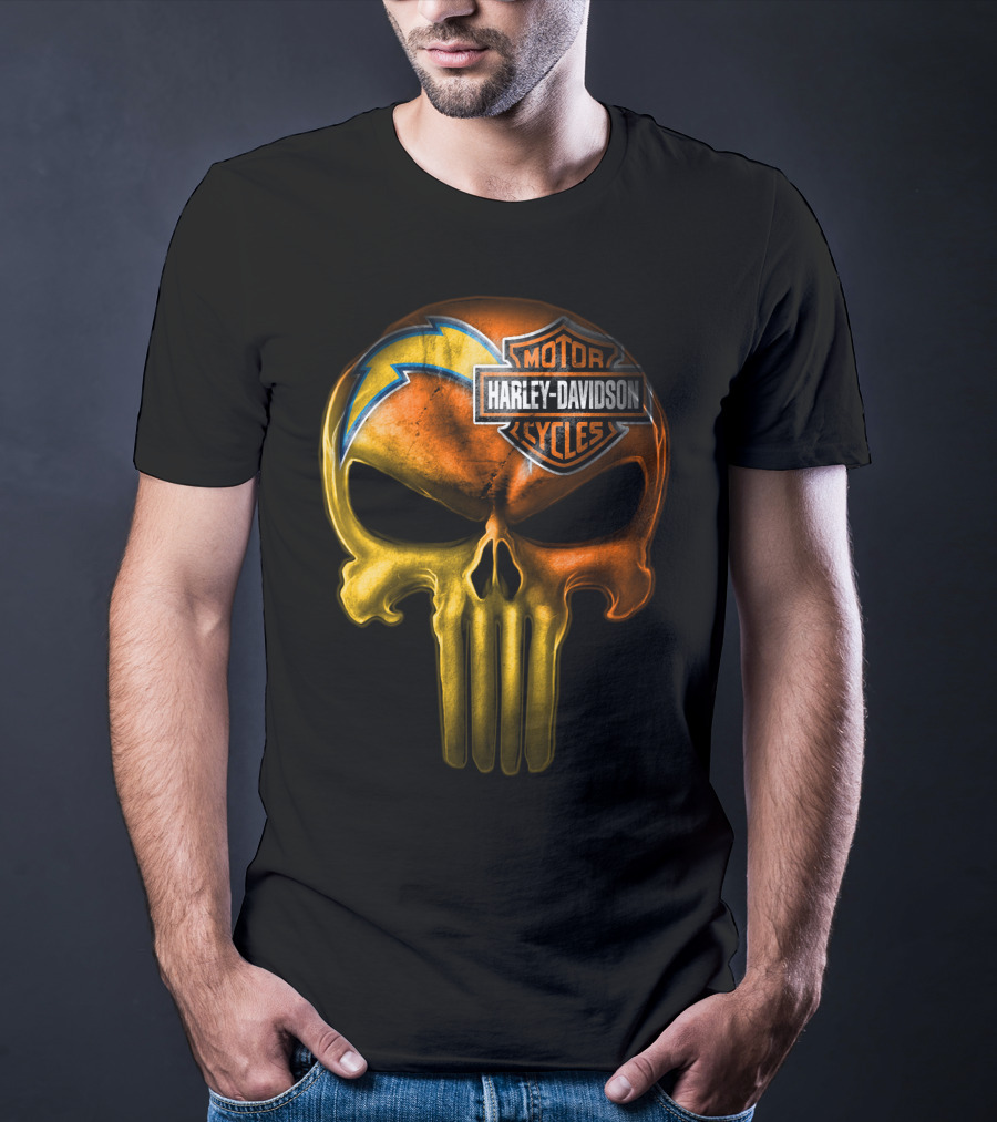 Harley Davidson Punisher Skull Chargers T-Shirt
