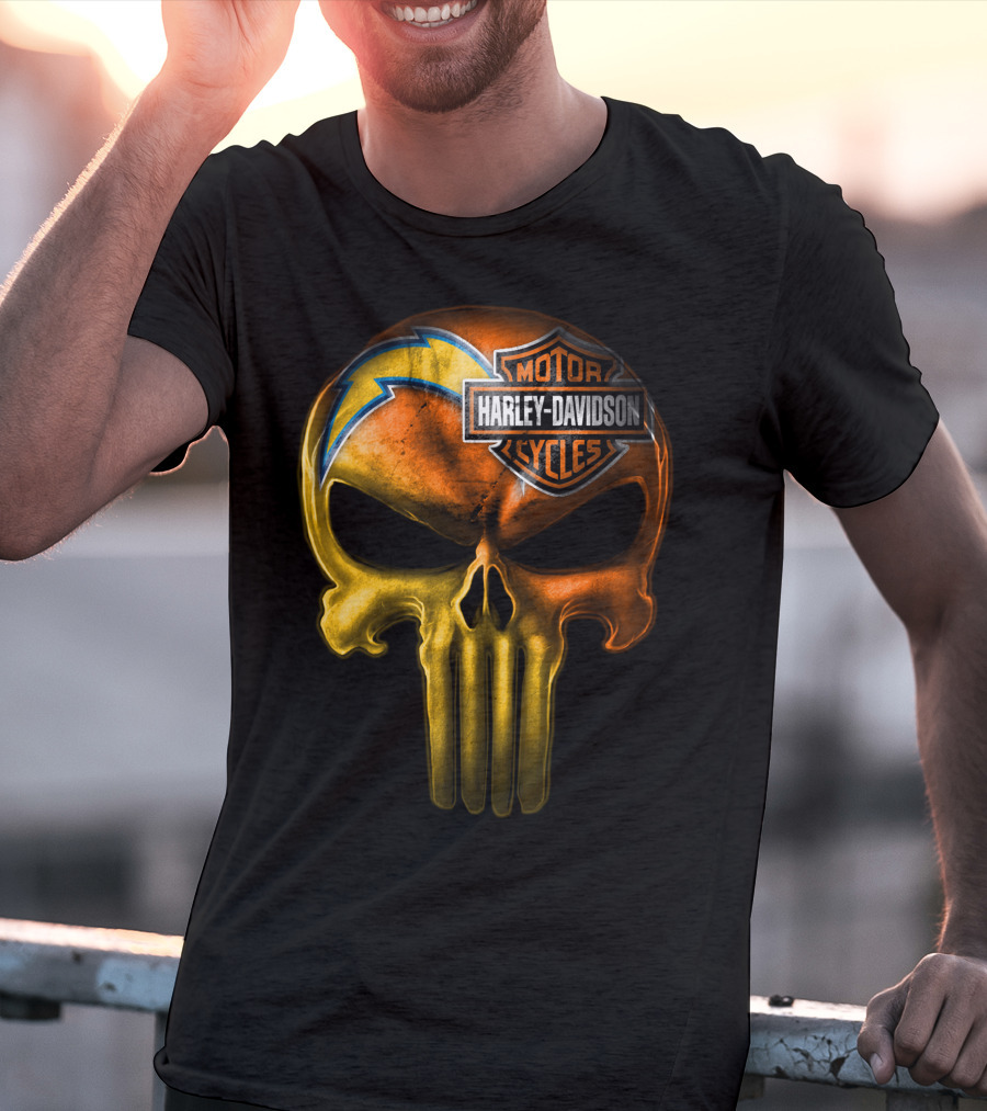 Harley Davidson Punisher Skull Chargers T-Shirt