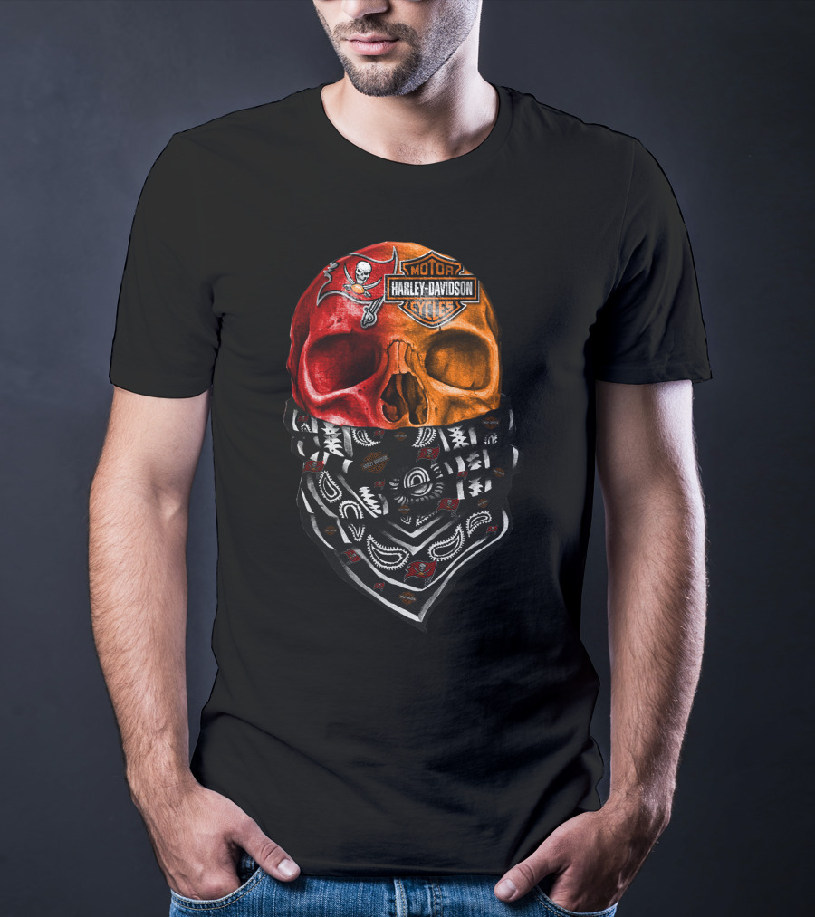 Harley Davidson Buccaneers Skull Bandana 30Hl T-Shirt