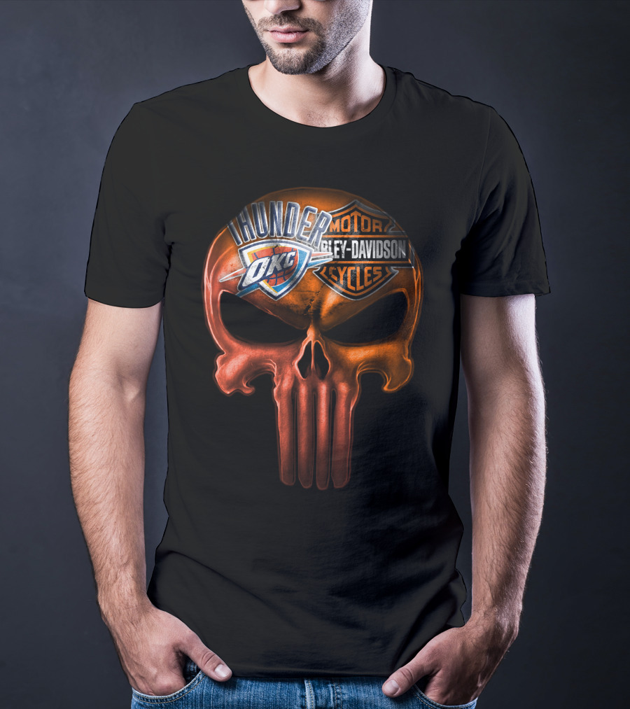 Thunder Okc Harley Davidson Motorcycles T-Shirt