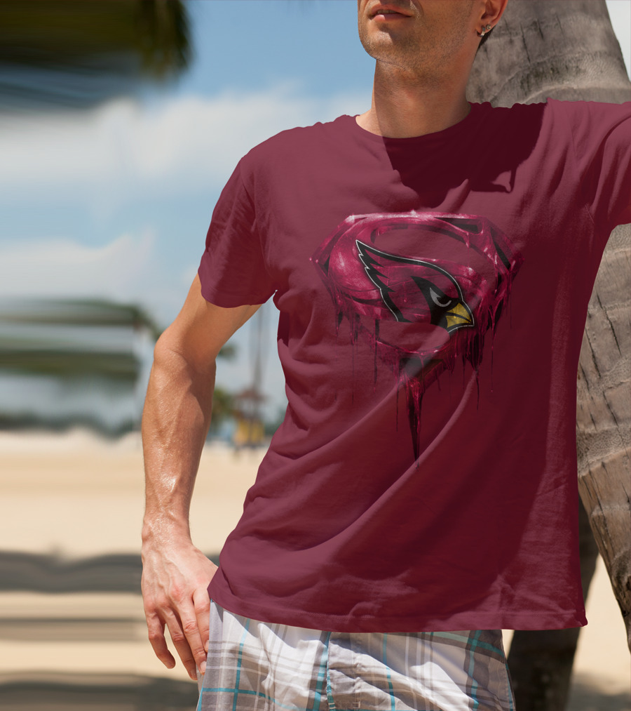 Arizona Cardinals Dripping Superman T-Shirt