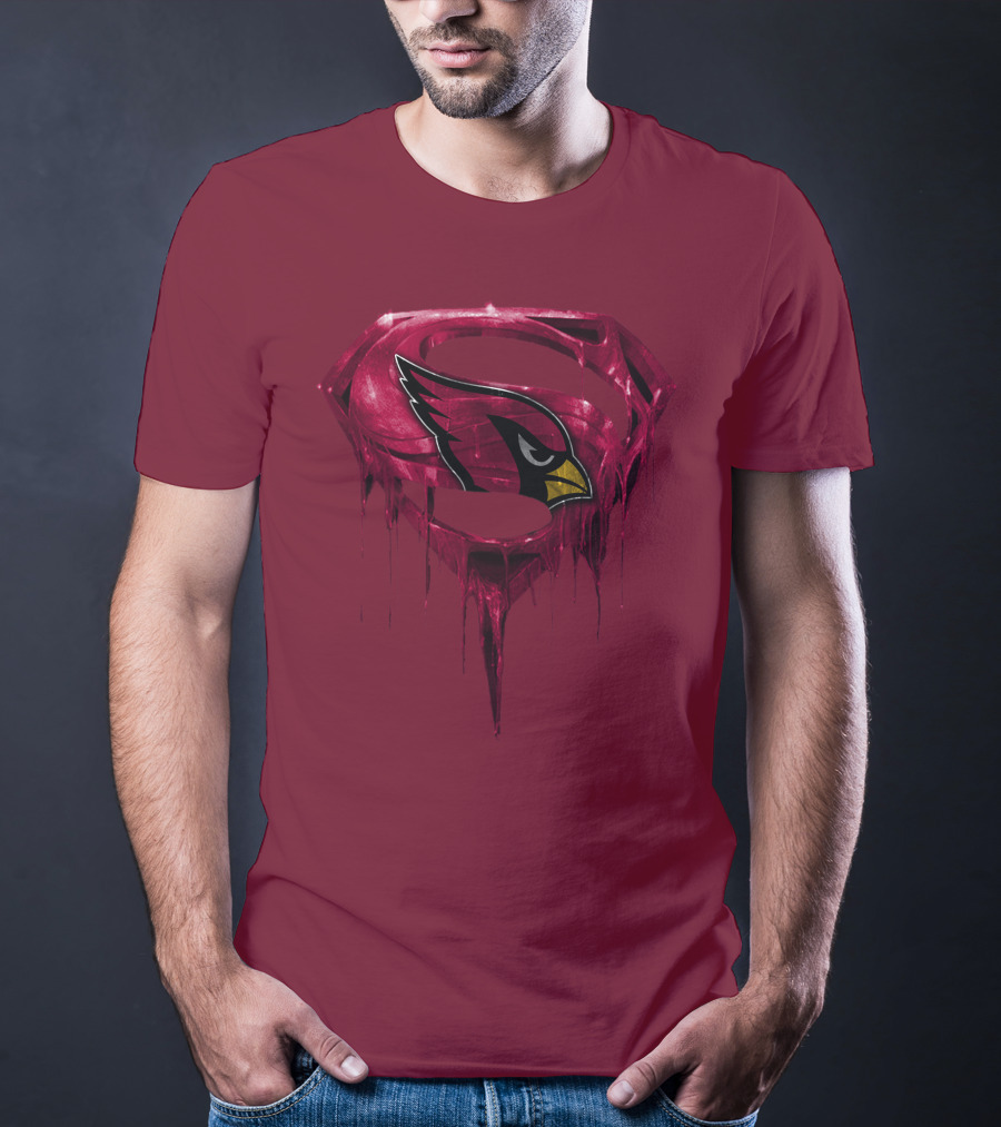 Arizona Cardinals Dripping Superman T-Shirt