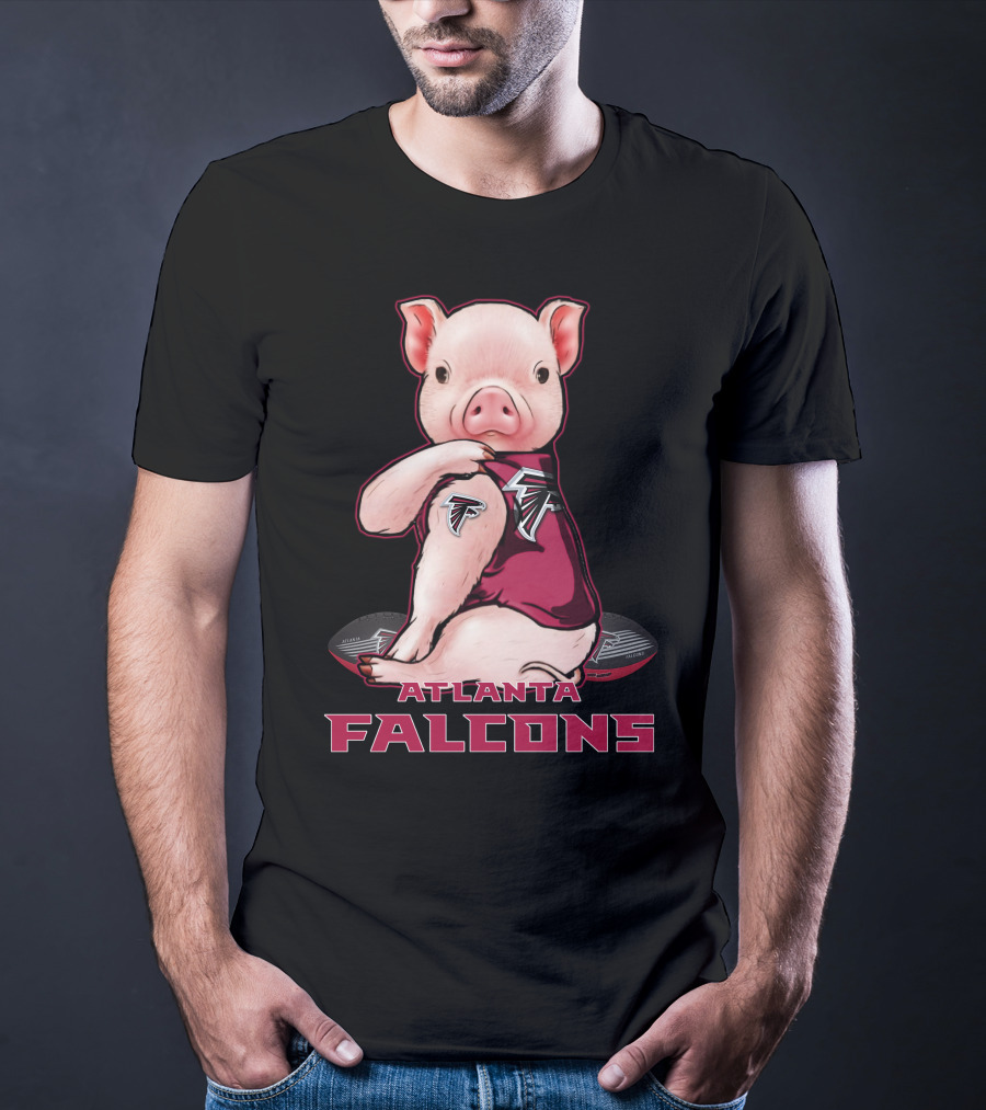 Atlanta Falcons Pig Football Fan T-Shirt