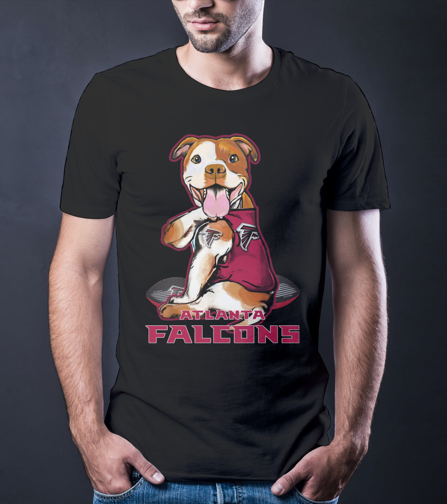 Pittbull Atlanta Falcons Dog T-Shirt