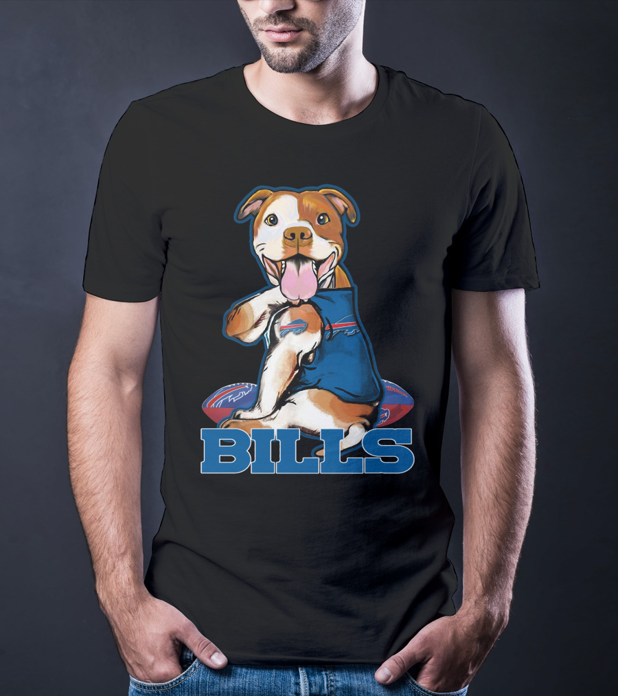 Bills Pitbull Football Fan T-Shirt
