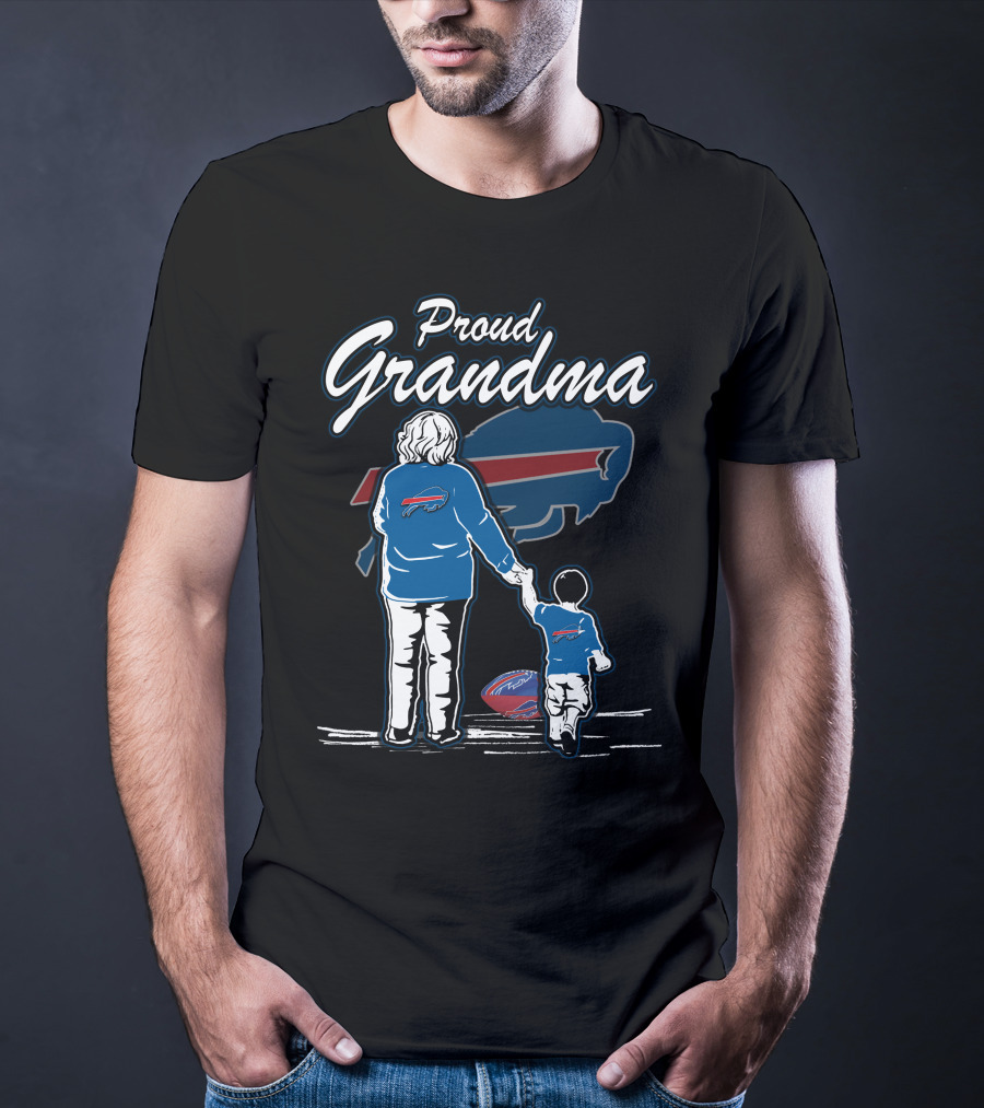 Proud Grandma Buffalo Bills Family Football Fandom T-Shirt