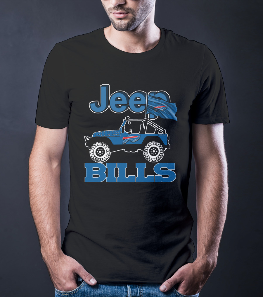 Jeep Buffalo Bills Football Vehicle Flag T-Shirt