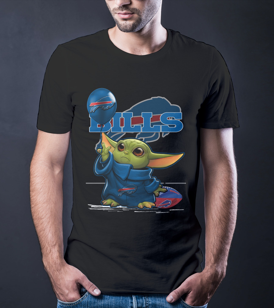Yoda Bills Buffalo Football Balloon T-Shirt