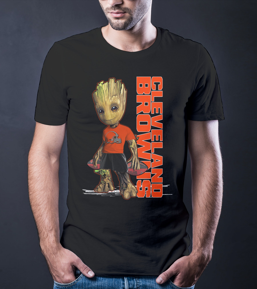 Groot Cleveland Browns NFL Team Spirit T-Shirt