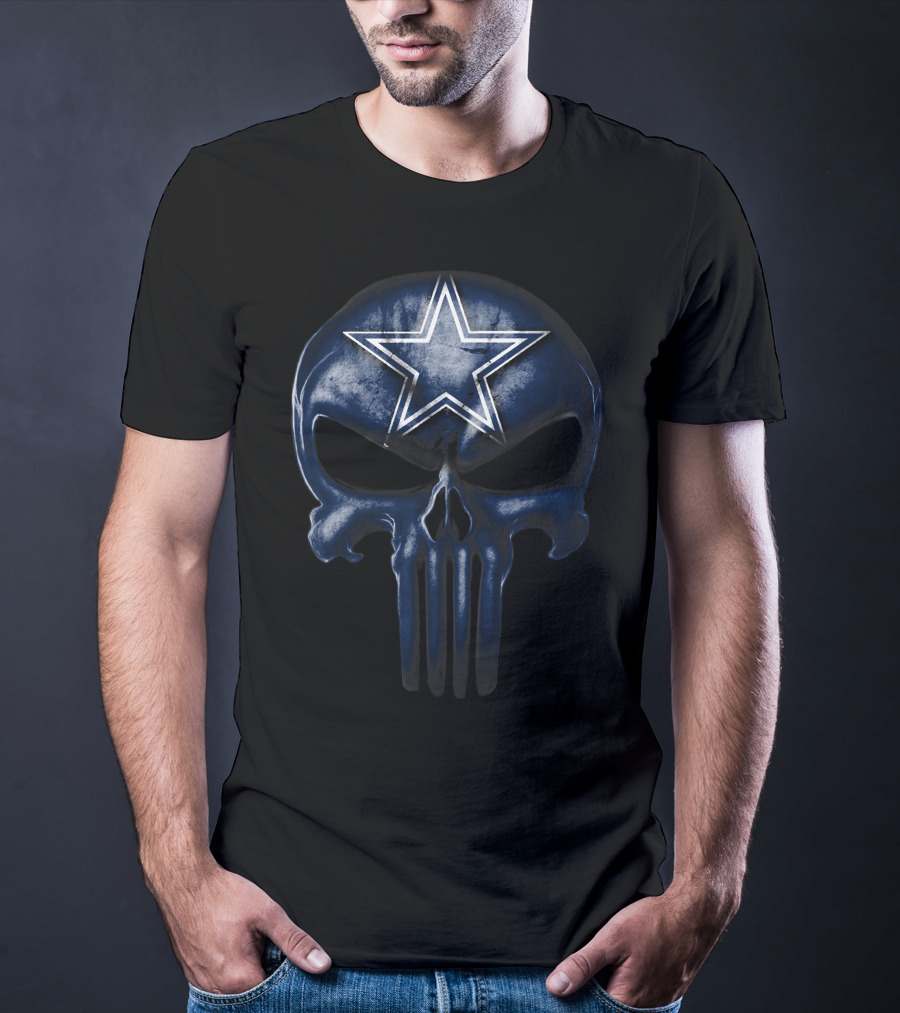 Skull Dallas Cowboys Star T-Shirt
