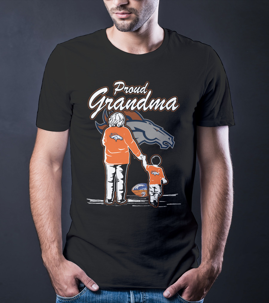 Proud Grandma Denver Broncos Fan With Child T-Shirt