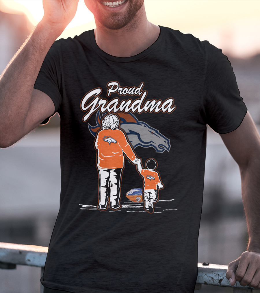 Proud Grandma Denver Broncos Fan With Child T-Shirt