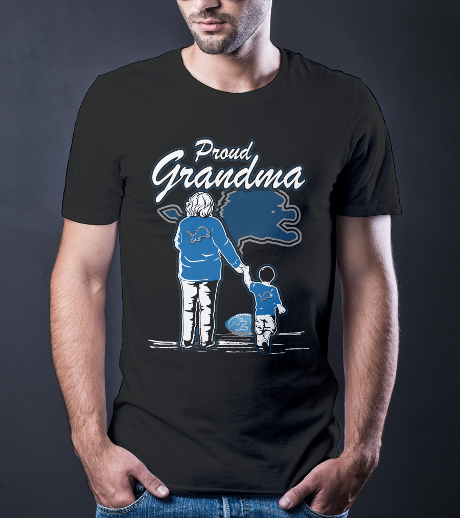 Proud Grandma Detroit Lions Family Togetherness And Team Spirit T-Shirt