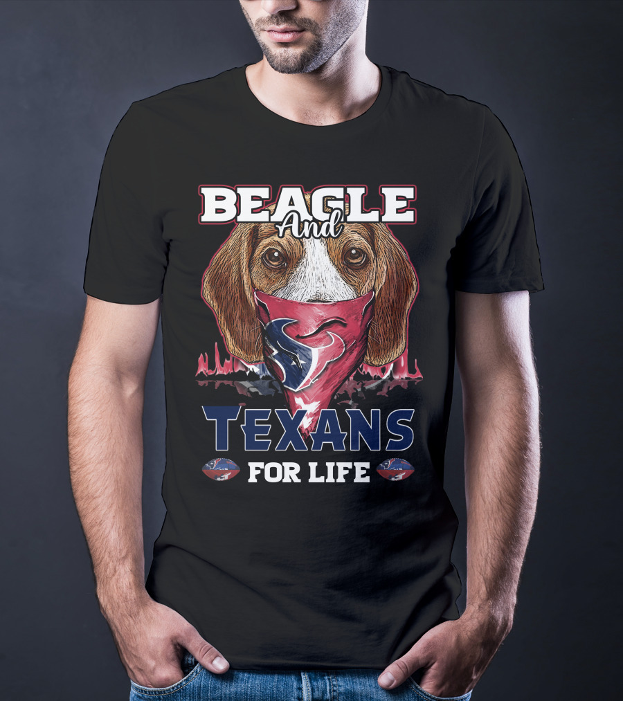 Beagle And Texans For Life T-Shirt