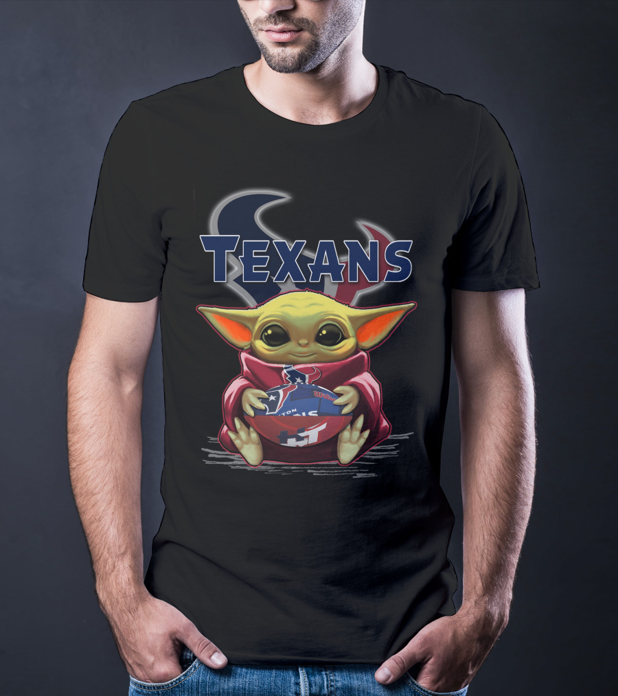 Texans Yoda Star Wars Football Fan T-Shirt